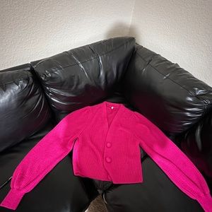 Pink cardigan